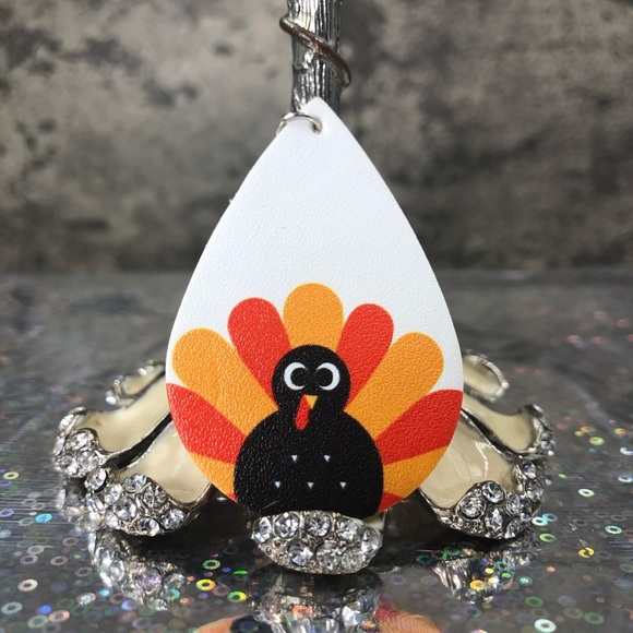 Faux Leather Fall Thanksgiving Earrings NWT ✨ - Picture 4 of 8
